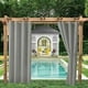 thumbnail image 1 of Cortinas para exteriores, cortinas opacas para cenadores de jardín, resistentes al viento y a los rayos UV, resistentes al moho, láminas aislantes con ojales, ancho 150 cm x alto 166 cm gris, 1 of 1