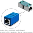 thumbnail image 4 of GFDYREE RJ45 Coupler, Cat6 RJ45 Coupler Ethernet Extension, Network Connectors for Cat7/Cat6/Cat5e/Cat5 Ethernet Cable - Network Cable Coupler Female to Female (Blue-5 Pack), 4 of 7