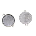 thumbnail image 3 of 50 piezas se a 25 mm doble colgante clásico de aleación de zinc cabujón Base ajuste para bricoje brazalete colr accesorios BLESIY Joyas Cabochon en blanco, 3 of 8