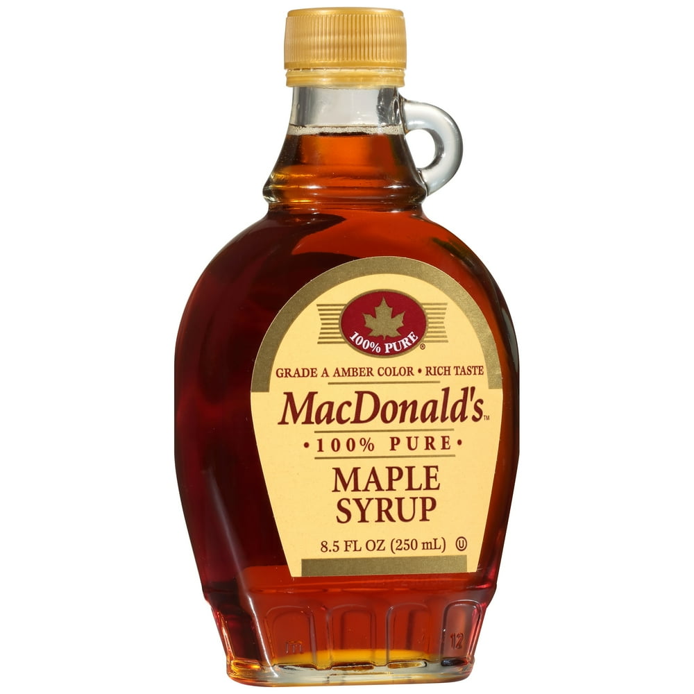 MacDonald's Pure Maple Syrup, Grade A Amber Color, 8.5 Oz