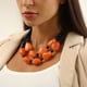 thumbnail image 5 of Sonducket Collar de resina, collares delicados a la moda, decoración portátil, joyería, accesorio decorativo, viaje de boda Ropa, zapatos y accesorios Miscelánea Naranja Sonducket AP014835-02, 5 of 6