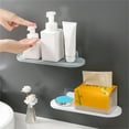 Travelwant Floating Shelf Adhesive Bathroom Wall Storage Shelf No Drilling Display Ledge Shelf