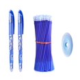 thumbnail image 3 of Juego de recargas de gel para bolígrafos borrables, varillas lavables con mango para escuela, suministros de papelería de oficina, 0,5 mm, tintas color azul y negro, 3 of 4
