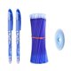thumbnail image 3 of Juego de recargas de gel para bolígrafos borrables, varillas lavables con mango para escuela, suministros de papelería de oficina, 0,5 mm, tintas color azul y negro, 3 of 4