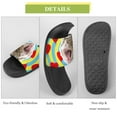 thumbnail image 7 of GZHJMY Stylish Slides for Women Men, Cat Head with Bright Hearts Collage Soft Flexible Slip-on Sandals Slippers, 7 of 7