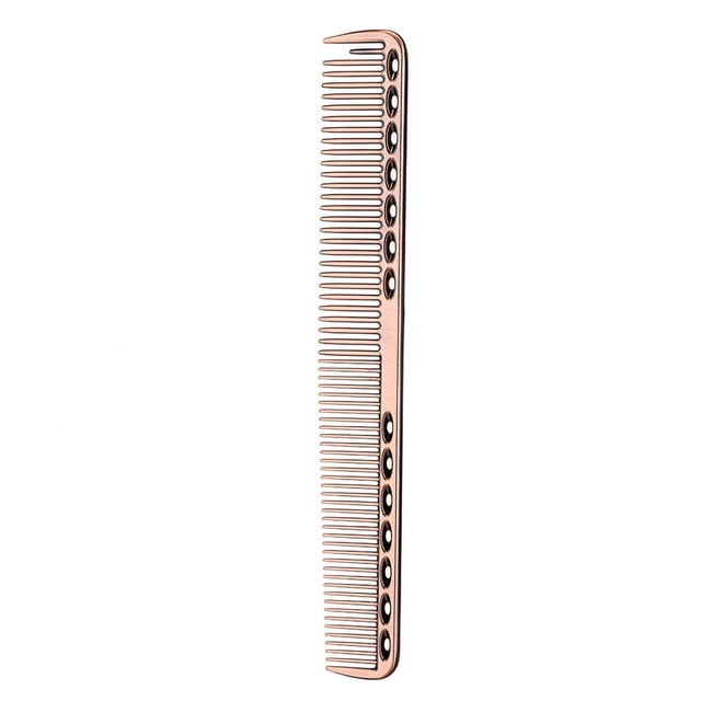 Peine de acero inoxidable, peine para peinar, peine para peluquería, herramientas de peluquería, peine espacial de aluminio, peine para cortar el cabello