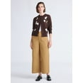 thumbnail image 2 of Free Assembly Women's and Women's Plus Cropped Trousers, 26" Inseam, Sizes 0-26, 2 of 5