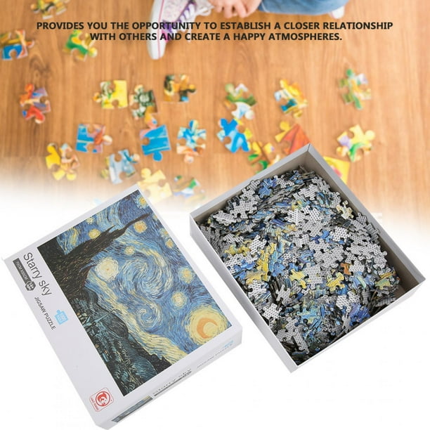 Rompecabezas De Bricolaje, Material De Papel De , Rompecabezas De Paisajes Para Niños Para Noches Familiares, Reuniones Navideñas, Regalos, Escuela, Hogar, Niños