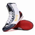 thumbnail image 5 of Men's and Women's Professional Boxing and Wrestling Shoes for All Seasons, High-Quality Handmade Combat Sneakers, Training Shoes for Youth in Schools, Mid-Top Shoes for Sanda and Combat Sports, 5 of 9