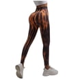 thumbnail image 2 of Womens Yoga Leggings Tie Dye Scrunch Elastic Sports Tights Lifting Workout Cycling High Waisted Soft Pants for Gym, 2 of 4