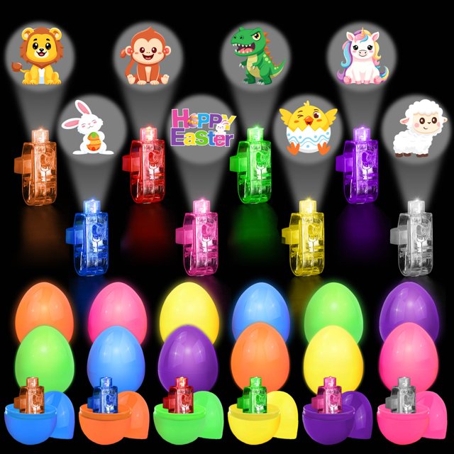 Los rellenos de huevos de Pascua M AMFEOV brillan en la oscuridad con luces de dedo