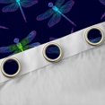 thumbnail image 4 of Manfei Navy Hippie Dragonfly Black Out Curtains, Cartoon Mandala Animal Curtains Pack of 2 (42x63 Each), Vintage Bohemian Style Bedroom Curtains, Curtains and Drapes Home Decor, 4 of 6