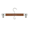 thumbnail image 4 of (5 pack) Better Homes & Gardens Walnut Finish Solid Wood Pant & Skirt Hangers, 36 Pack, 4 of 8