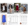 thumbnail image 5 of BTFBM Womens Spring Summer Long Satin Skirt Silk Elegant High Waist Cocktail Party Wedding Flowy A-Line Midi Skirts, 5 of 8