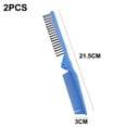 thumbnail image 2 of Peine de pelo plegable, peine cepillo de pelo portátil de viaje, peine de masaje antiestático de doble cabeza, 2 of 5