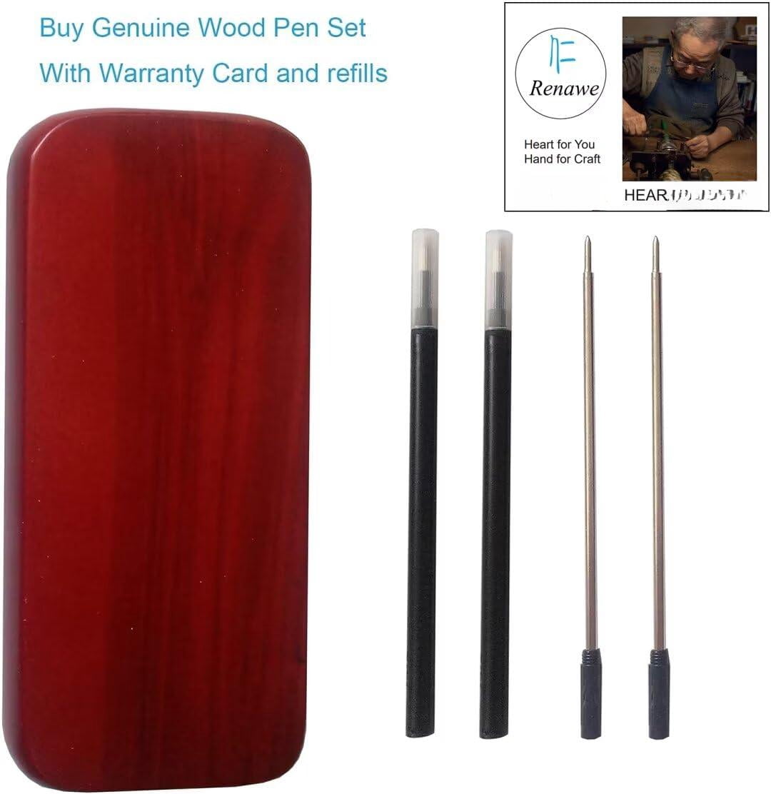 3 Wooden Pens Set With Gift Case/best Writing Fountain Fancy Ballpoint Pen And Luxury Gel Ink Refills  Promotional Business Designer