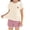 Pink A2, variant on Unisex Kid Girl Boy 2 Piece Summer Outfits Pineapple Print Short Sleeve Crewneck Tee Elastic Waist Shorts Set