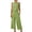 B-Green, variant on Sleeveless Linen Sets for Women Resort Casual Travel Vacation Outfits Women's Summer 2 Piece Outfits Sleeveless Tank Tops and Wide Leg Capris Pants Two Piece Matching Sets