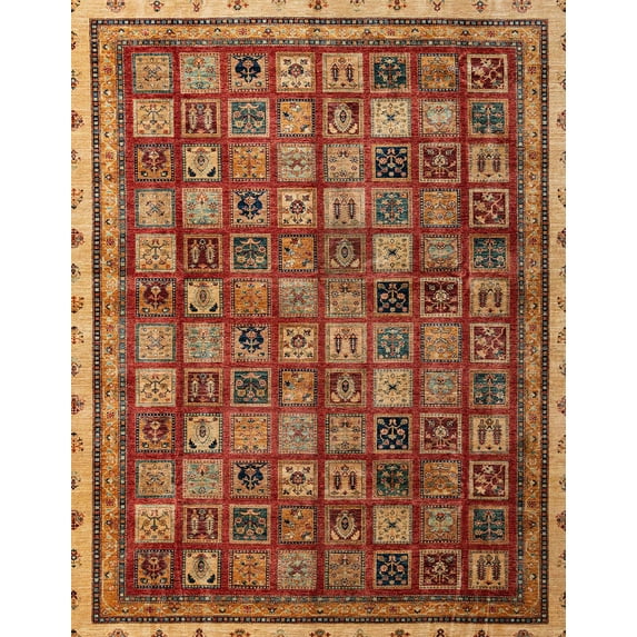 Ahgly Company Machine Washable Indoor Rectangle Abstract Tomato Red Area Rugs, 5' x 7'