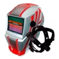 thumbnail image 1 of Careta Electrónica Soldar Automática Gris Con Rojo, 1 of 4