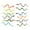 A, variant on JilgTeok 1 Packs 12pcs False Snakes Plastic Toys Realistic Trick Toys for Party Courtyard Decoration