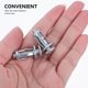 thumbnail image 3 of Hytrove 20Ud Tornillos Para Puertas Con Anclajes Para Pared Hueca Uso En Hogar Plata, 3 of 8