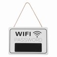 thumbnail image 2 of Señal De Contraseña De Wifi, Pizarra De Pizarra Retro Colgante De Pared Con Superficie De Desgastada Para La Oficina De La Oficina De Restaurantes De Café, 2 of 7