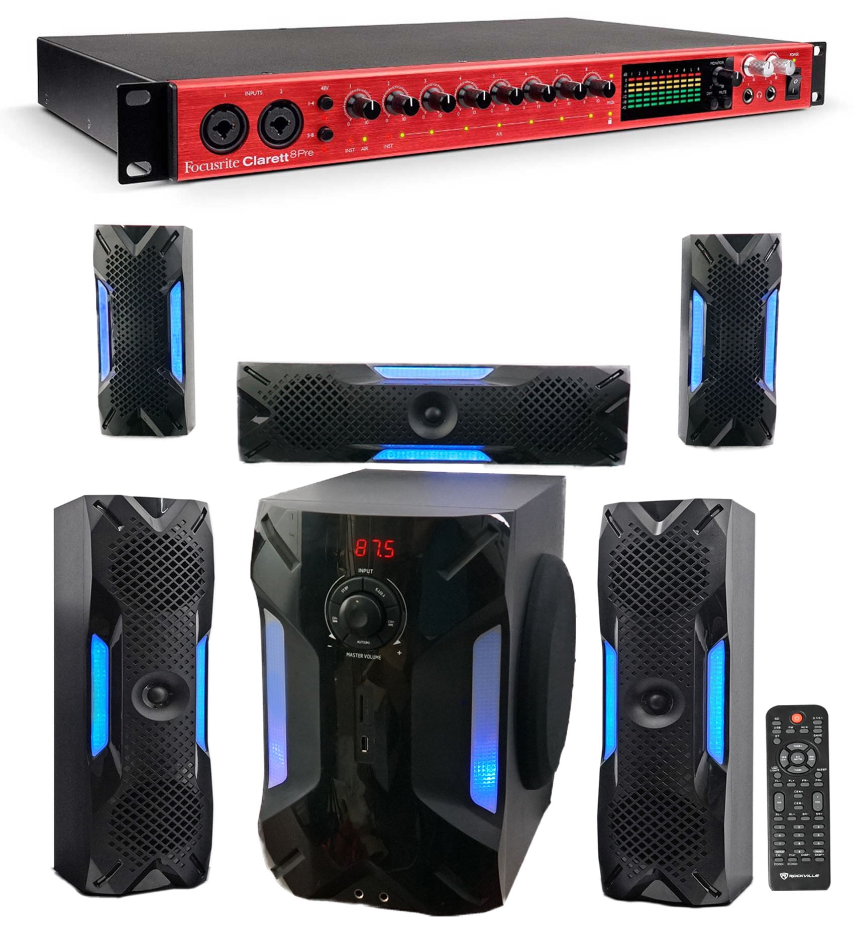 Focusrite CLARETT 8PRE Thunderbolt Audio/Midi Interface+Free Home