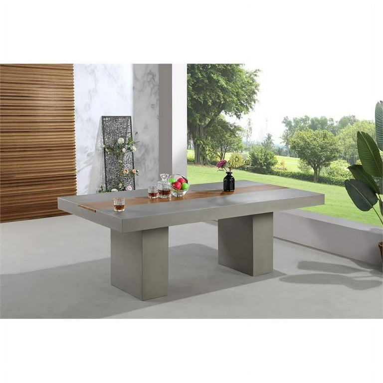 Meridian Furniture Rio Outdoor Cement Coffee Table Meridian Furniture Rio Outdoor Cement Coffee Table