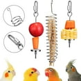 thumbnail image 3 of Bird Food Holder Feeder Toy Small Fruit Treat Skewer Parrot Stainless Steel Feeding Bowl Hanging for Cage, 3 of 11