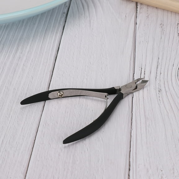 Stainless Steel Nail Dead Skin Scissors Calluses Hangnail Remover Nail Trimmer Clipper Manicure ToolBlack