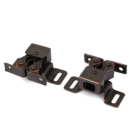 16mmx28mm Wardrobe Door Double Ball Roller Latch Catch 2pcs