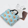 thumbnail image 5 of 16" Laptop Briefcase, Detachable Anti-Slip Shoulder Strap, Multi-Compartment Work Travel Bag Little Mermaids and Seashells, 5 of 8
