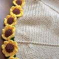 thumbnail image 6 of Crochet Flowers Rose Bouquet Blanket,DIY Handmade Rose Blanket,Soft and Lightweight Romantic Sunflower Knitted Blankets,Gift for Mother’s Day, Birthday, Home Decor, 6 of 6