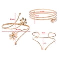 thumbnail image 3 of Retro Hollow Body Bracelet Adjustable Arm Ring Armband Arm Chain Arm Bangle GOLD STYLE-1, 3 of 8