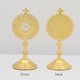 thumbnail image 2 of Catholic Christian Communion Statue Gold Jesus Hominum Salvator Home Office Table Decoration Cross Figurine Religion Gift, 2 of 5