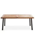 thumbnail image 3 of GDF Studio Spanish Bay Outdoor Acacia Wood Rectangular Dining Table, Teak, 3 of 7