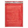 thumbnail image 4 of 30 Assorted, 4x8, 6x10, 8x12 Inch Colored Poly Bubble Mailers, All 3 Sizes, Self Sealing Padded Envelopes with Kiss Lip Stickers (Red), 4 of 4
