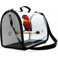 thumbnail image 1 of Lightweight Bird Cage, Clear Breathable PVC Parrot Tote Bag with Stick, 1 of 5