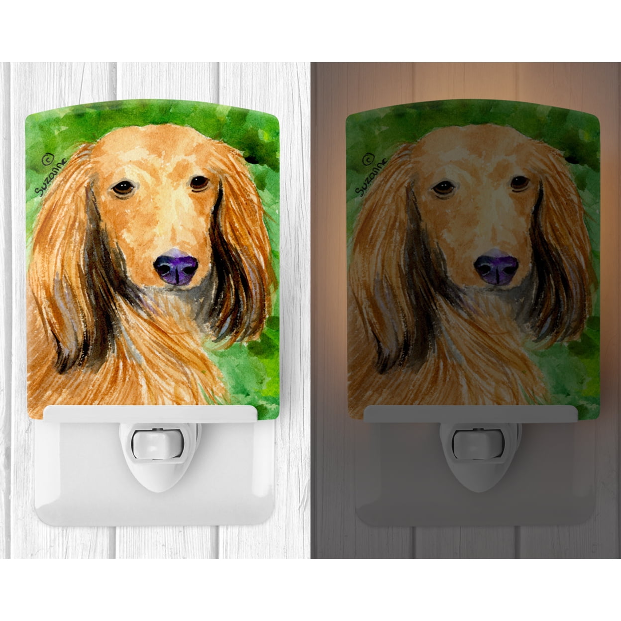 Caroline's Treasures SS8790CNL Dachshund Ceramic Night Light, 6x4x3", multicolor