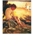 thumbnail image 1 of Children Bathing-Mannheim - CANVAS OR FINE PRINT WALL ART, 1 of 1