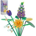 thumbnail image 1 of Mini Bricks Flower Bouquet Building Sets, Artificial Flowers, DIY Unique Decoration Home, 534 Pieces Botanical Collection, 1 of 5