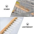 thumbnail image 2 of GARVALON 1Pc Cage Cleaning Brush Assorted Color Bamboo Bristle Long Handle For Bird Droppings Cleaner Brush 40.5x1.97in, 2 of 8