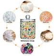 thumbnail image 6 of Yayeee 2 Pack Qtip Holder Bathroom Cotton Swab Canister with Lid Clear Dispenser Set, Cartoon Animals, 6 of 6