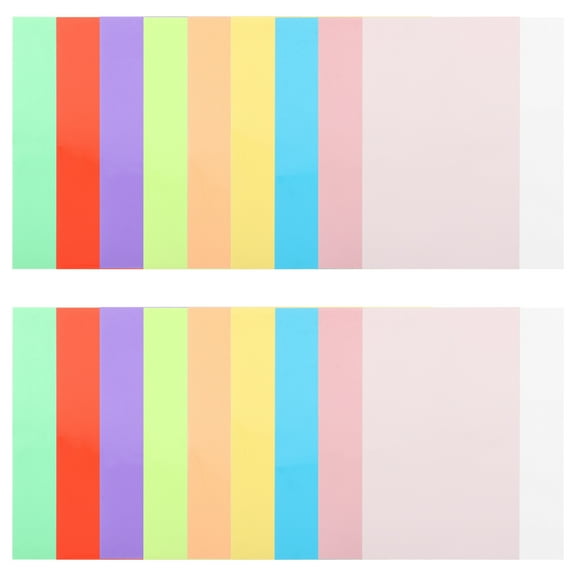 Zehuanyu 18 Sheets Cellophane Paper Craft Wrapping Iridescent Tissue Child