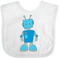 thumbnail image 3 of Inktastic Blue robot Boys or Girls Baby Bib, 3 of 4