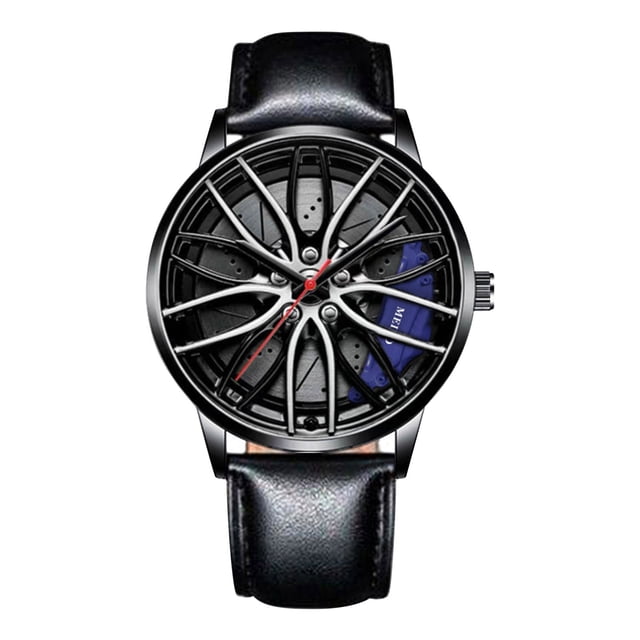 Montre de Sport pour Hommes à Roue Montre de Mode pour Hommes Montre en Forme de Pneu