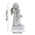 thumbnail image 3 of Statue d'Ange Priant en Résine à Grande Capacité, Résistante au Vent, Sculpture Commémorative pour Décoration de Maison et de Jardin, 3 of 5