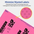 thumbnail image 5 of Avery Printable Rectangle Labels, Bright Pink, 4" x 3", 160ct, 5 of 11