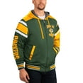 thumbnail image 3 of Men's G-III Sports by Carl Banks Green/Gray Green Bay Packers Extreme Full Back Reversible Hoodie Full-Zip Jacket, 3 of 3